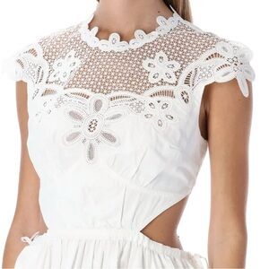 Self-Portrait Guipure Mini Dress